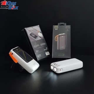 پاوربانک king power مدل kps-20 با ظرفیت 20000map سوپرفست شارژ دارای چراغ قوه