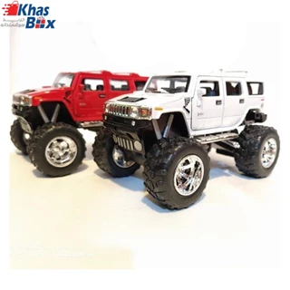 ماشین فلزی هامر چرخ درشت(HUMMER H2 SUV 2008 BY KINSMART) سفید