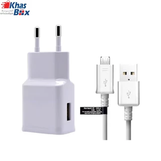شارژر دیواری فست شارژ Samsung S10+ EP-TA200 2A QC3.0 PD + کابل تایپ سی