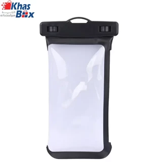 کیف ( کاور ) موبایل ضد آب برای استخر شنا ، دریا و ساحل آبی رنگ از جنس پلاستیک شفاف