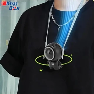 پنکه گردنی شارژی خنک کننده طرح آدم فضایی