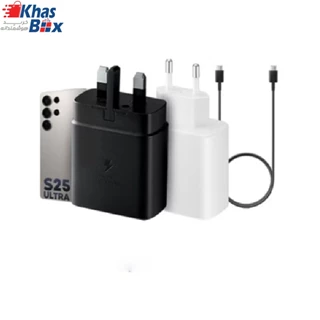 شارژر 45 وات گوشی سامسونگ S25 Ultra سوپر فست شارژ 2.0 Super Fast Charging ساخت ویتنام