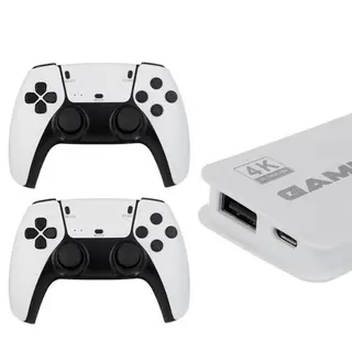 کنسول بازی همراه با 2 دسته بی سیم طرح (PS 5) مدل پرو 4k Ultra HD حافظه 64 گیگابایت