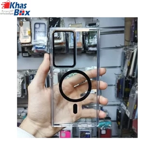 قاب گوشی موبایل شفاف مگسیف دار مدل S24 Ultra