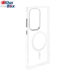قاب شفاف گوشی سامسونگ S24 الترا برند بلکین با مگ سیف و دکمه و رینگ متال Belkin For Samsung S24 Ultra