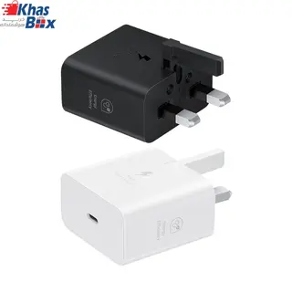شارژر سامسونگ مدل EP-T2510 توان 25 وات سه پین | شارژر اصلی USB-C با Super Fast Charging
