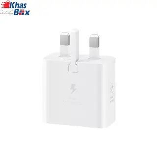 شارژر سامسونگ مدل EP-T2510 توان 25 وات سه پین | شارژر اصلی USB-C با Super Fast Charging