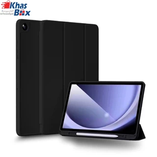 کیف اسمارت سیلیکونی جا قلم دار تبلت سامسونگ Galaxy Tab A9 Plus X216 - سرمه ای