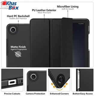 کیف اسمارت سیلیکونی جا قلم دار تبلت سامسونگ Galaxy Tab A9 Plus X216 - سرمه ای