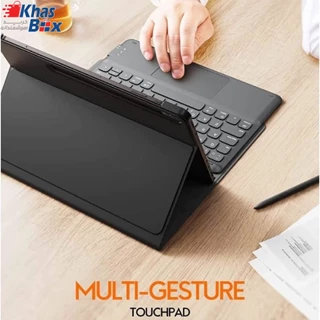 کاور کیبورد دار مگنتی تبلت سامسونگ Tab S6 Lite (P615/P610) با تاچ‌پد