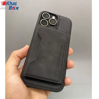 کاور و قاب چرمی APPLE IPHONE 17 PRO MAX مگ سیف دار