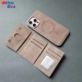 کاور و قاب چرمی APPLE IPHONE 17 PRO MAX مگ سیف دار