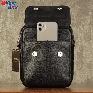 کیف دوشی مردانه چرم طبیعی