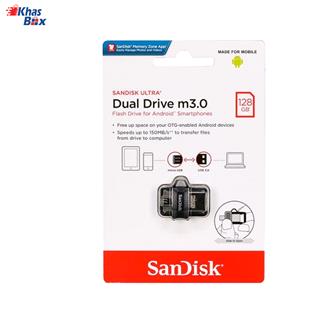 فلش سن دیسک Ultra dual Drive M3 OTG ظرفیت 128GB