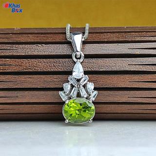 مدال توگردنی زبرجد اصلی مدل 7098