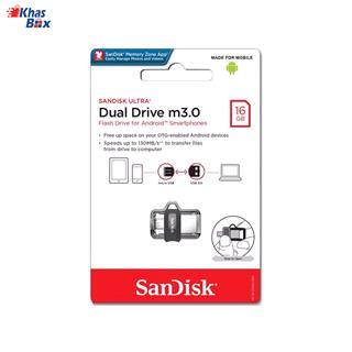 فلش سن دیسک Ultra dual Drive M3 OTG ظرفیت 16GB