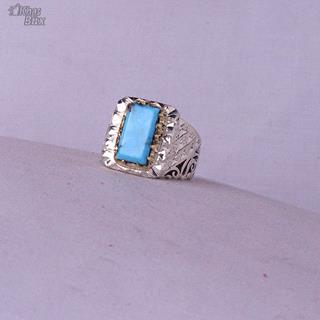 انگشتر فیروزه نیشابوری اصل طبیعی مردانه
