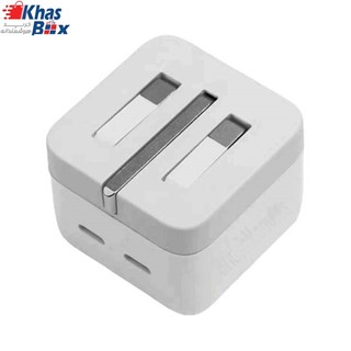 آداپتور شارژر اپل 35 وات USB-C دو پورت اورجینال