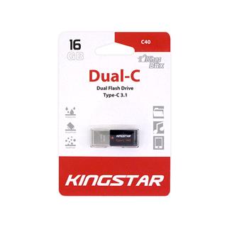 فلش مموری کینگ استار مدل Dual-C C40 ظرفیت 16 گیگابایت