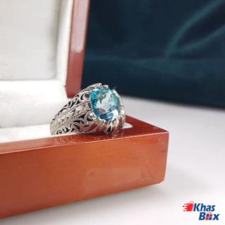 انگشتر توپاز اصل مردانه کد 15