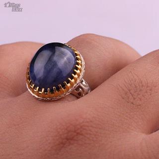 انگشتر یاقوت کبود اصل آفریقایی مردانه