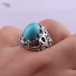انگشتر  فیروزه نیشابوری اصل احیا شده مردانه