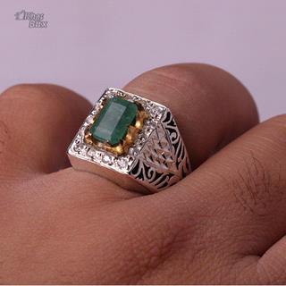 انگشتر  زمرد زامبیا اصل مردانه
