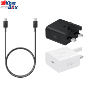 شارژر سامسونگ مدل EP-T2510 توان 25 وات سه پین | شارژر اصلی USB-C با Super Fast Charging