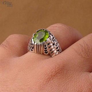 انگشتر زبرجد اصل مردانه