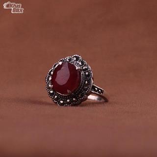 انگشتر یاقوت سرخ آفریقایی اصل زنانه