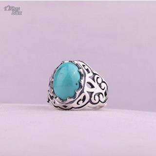 انگشتر  فیروزه نیشابوری اصل احیا شده مردانه