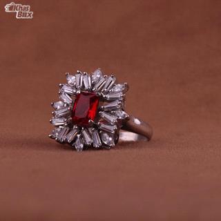 انگشتر یاقوت سرخ اتمی زنانه