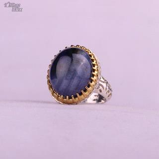 انگشتر یاقوت کبود اصل آفریقایی مردانه