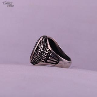 انگشتر عقیق مشکی مردانه 