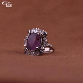 انگشتر عقیق یمنی سوسنی اصل زنانه