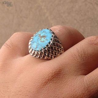 انگشتر فیروزه نیشابوری اصل و طبیعی