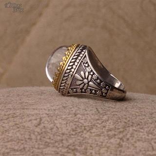 انگشتر در نجف اصل با رکاب نقره مردانه