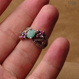 انگشتر زنانه سه جواهره اصلی مردانه