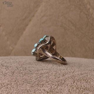 انگشتر فیروزه نیشابوری اصل و طبیعی زنانه