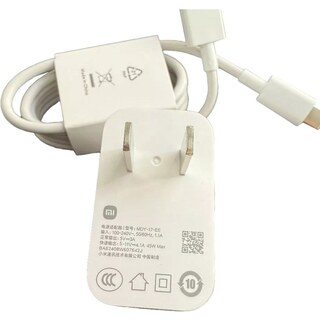 شارژر دیواری شیائومی مدل MDY-17-EE ظرفیت ۴۵ وات همراه با کابل