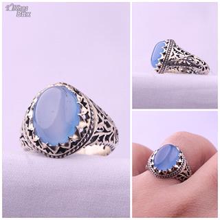  انگشتر مردانه باباقوری آبی