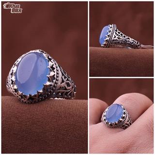  انگشتر مردانه باباقوری آبی