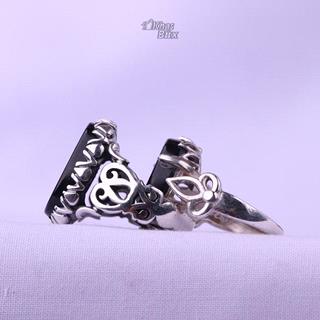 انگشتر ست عقیق مشکی 