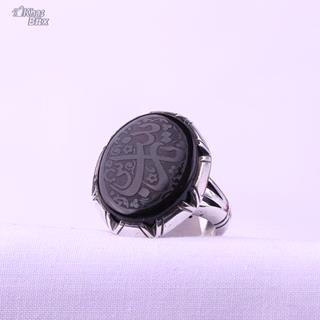 انگشتر نقره عقیق خراسان خطی مردانه