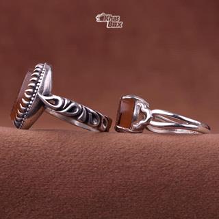 انگشتر ست عقیق یمنی اصل 