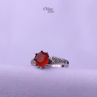 انگشتر سولیتر عقیق یمنی زنانه