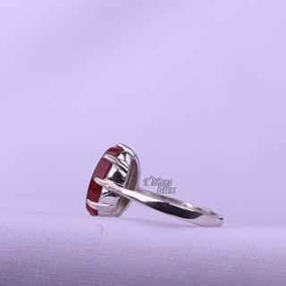 انگشتر عقیق خطی زنانه 