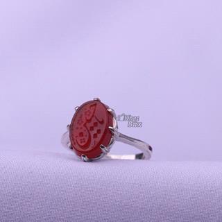 انگشتر عقیق خطی زنانه 