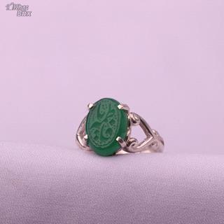 انگشتر عقیق سبز زنانه