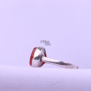 انگشتر عقیق خطی ست